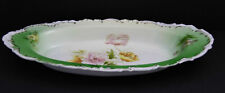 Antique PT Germany Relish Celery Dish Hand Painted California Rose Flower picture