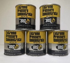 Vintage BG Extreme Pressure Concentrate Can No 320 Automotive Oil Tin Lot Of 5 picture