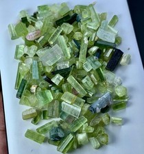 90 CT Terminated Natural Mix Coulors Tourmaline Crystals lot From Afghanistan picture