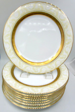 Noritake Majestic Gold (4290) China Accent Luncheon Plates (8) - England picture