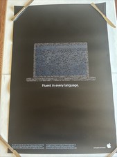Vintage Apple Computer Poster Fluent In Every Language 2006 NOS 36x24 picture