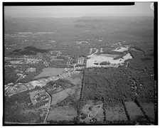 Monroe New York Orange Turnpike 1900s aerial view roadway countryside picture