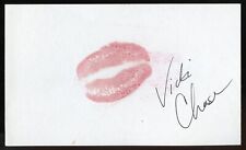 Vicki Chase signed autograph auto 3x5 card Pornographic Actress R626 picture