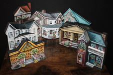 Longaberger Village Collection Shelf Sitters Lot of 7 All Signed Houses picture