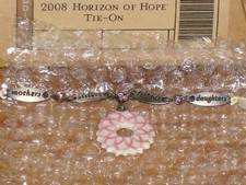 Longaberger 2008 HOH Basket Horizon of Hope Basket Pottery Tie-On #23605 - NEW picture