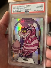 2025 Kakawow Disney The Cheshire Cat /115 Stained-Gls Purp Psa 10 Pop 3 picture