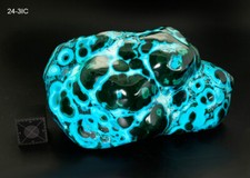 Chrysocolla Malachite Bullseye Matrix - HUGE 3.3 lbs x 6.5