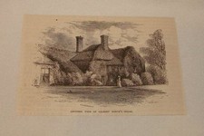 1877 magazine engraving ~ GILBERT WHITE'S HOUSE, Selborne, UK picture