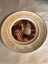 Avon 1973 Collectors Plate Betsy Ross Patriot Flagmaker Enoch Wedgwood In Box picture
