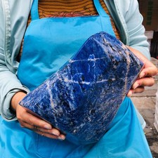 12.03LB Large Natural Blue Vein Stone Quartz Crystal Mineral Healing Sample 5880 picture