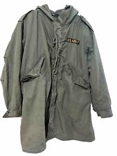 US ARMY M-1951 KOREA Military Fishtail Parka SM w/ Hood Liner GREAT CONDITION picture
