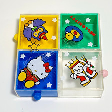 VTG 1978 Sanrio Hello Kitty 4‑Drawer Square Mini Trinket Jewelry Case Japan RARE picture