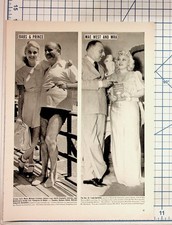 Mae West & MRA Barbara Hutton Prince Filomarino Vintage Magazine Page Print picture