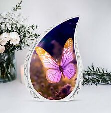 Pink Butterfly Meadow 10 inch Cremation Urns - Peaceful Rest picture