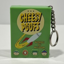 South Park Cheesy Poofs Keychain 1998 Comedy Central Talking Untested Vintage picture