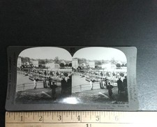 French Troops Crossing Marne River Stereoview Keystone View Co. WWI Military picture