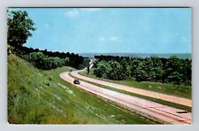 Monett MO-Missouri, Scenic View Road from Hill, Vintage Postcard picture
