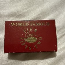 Vintage Red World Famous Pie Company Advertising Matchbox Full of Matches picture