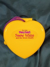 Vintage 90s My Little Fairy Tales Snow White Toy Compact Case Play Set picture