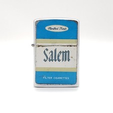 Vintage Salem “My Lite” Menthol Fresh Flip Top Petrol Lighter – Korea 1950s picture