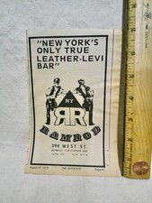 1975 ad RAMROD nyc gay leather male x bar sleaze cruising 1970s  picture