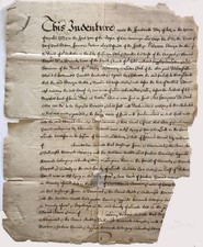 1727 London England  Land Indenture Document ; Baron John Fortesque Aland picture