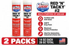 2 Pack Lucas Red N Tacky #2 EP Grease Multi-Purpose Lubricant 14 oz Each picture