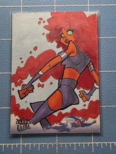 2026 Fleer Ultra Superman - Starfire 1 of 1 Sketch by Harold George Auto USM-093 picture