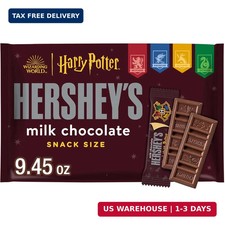 HERSHEY'S Milk Chocolate Harry Potter Snack Size, Halloween Candy Bag, 9.45 oz picture