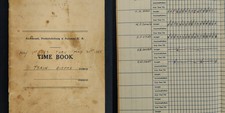 1983-85 vintage RICHMOND FREDERICKSBURG & POTOMAC RR TIME BOOK railroad va picture