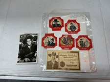 1950 hopalong cassidy birthday postcard mint and unused  picture