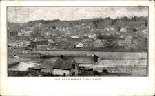 Livermore Falls ME River Falls View L. L. Waite c1900s-10s Vintage Postcard picture