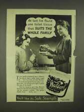 1945 Scott Tissue Waldorf Toilet Paper Ad - One that Suits the Family picture