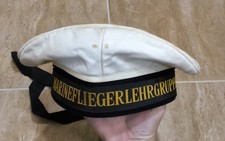 Vintage 1981 German Naval Sailor's Cap Tellermutze Marinefliegerlehrgruppe picture