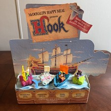 Vintage 1991 McDonald's Captain Hook PREMIUM Happy Meal Toys Counter Display picture