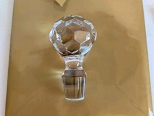 Large Cut Glass Bottle Stopper Faceted picture