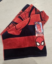 Marvel Spider-Man Beach Towel 34''x63'' with Embroidered Applique NEW w/Tags picture
