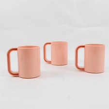 Lot of 3 VTG Ingrid Retro Pastel Pink Mugs picture