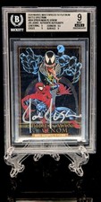2024 Marvel Masterpieces '92 Platinum Spider-Man Vs Venom BGS 9 SIGNED JUSKO picture