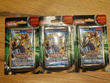 3x Yu-Gi-Oh Blue-Eyes White Dragon Blister CIB Sealed English Booster Konami picture