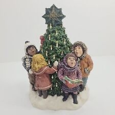 June McKenna Children Carolers Singing O' Christmas Tree Holiday Decor Rare 1994 picture