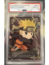 2011 NARUTO CCG ULTIMATE BATTLE TINS #PR072 NARUTO UZUMAKI PSA 10 picture