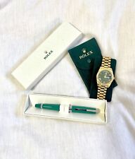 Rolex Pen Executive Green Ballpoint AD Gift With Service Pouch picture