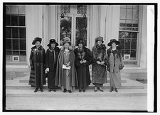 National League of Women Voters Group 1923 Women in Front of Building picture