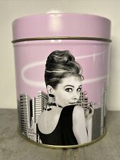 Audrey Hepburn Manhattan Cafe EMPTY Collectable Tin Container Display picture