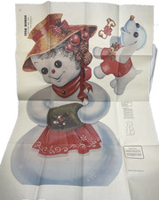 Vintage 1981 Snow Woman Pattern # 226 U-Bild Enterprises Cut Out Unused picture