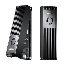 FIDECO M.2 NVMe SATA SSD Enclosure, M.2 NVMe to USB Adapter with Cooling Fan,... picture