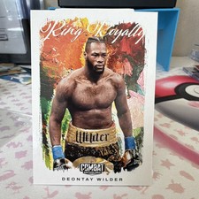 Panini 2025 Combat Anthology King Royalty Deontay Wilder #25 Card picture