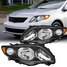 2PCS Headlights Assembly Set For 2009 2010 Toyota Corolla CE/XLE/LE/Base Repl... picture