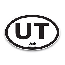 UT Utah US State Oval Magnet Decal, 4x6 Inches, Automotive Magnet picture